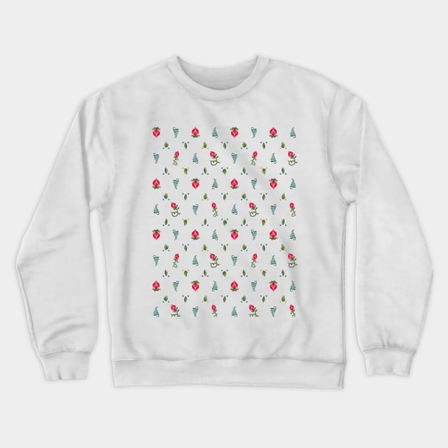 Simple Protea Flower Pattern Crewneck Sweatshirt by maak and illy
